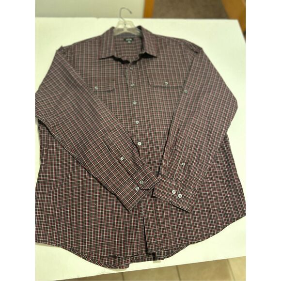 Apt 9 Men’s Size XL Casual Long Sleeve Button Up Shirt Roll Up Button Sleeves - Picture 2 of 10